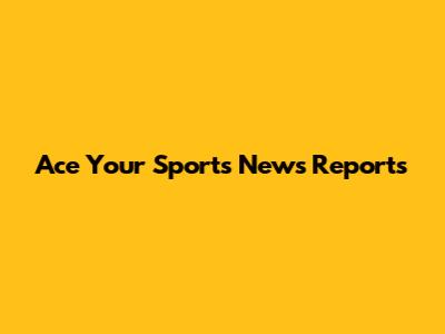 Ace Your Sports News Reports