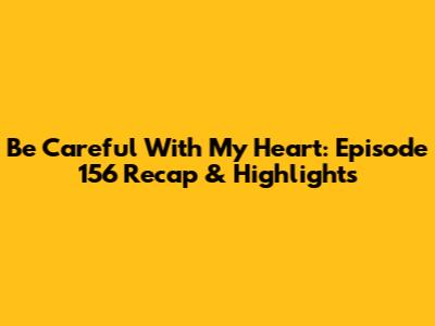 Be Careful With My Heart: Episode 156 Recap & Highlights