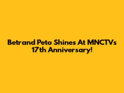 Betrand Peto Shines At MNCTV's 17th Anniversary!