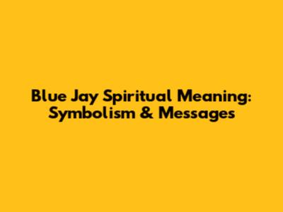 Blue Jay Spiritual Meaning: Symbolism & Messages