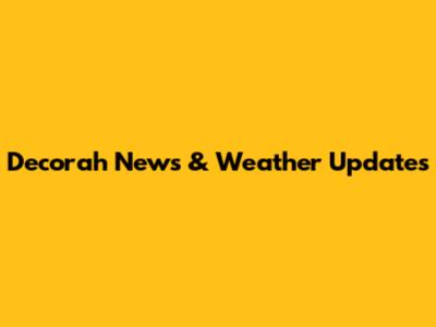 Decorah News & Weather Updates