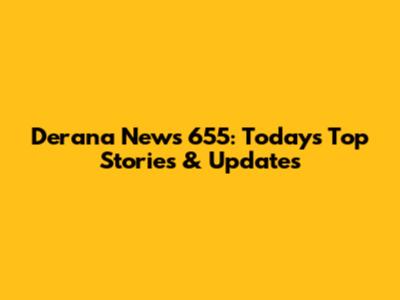 Derana News 655: Today's Top Stories & Updates
