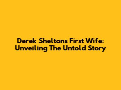 Derek Shelton's First Wife: Unveiling The Untold Story