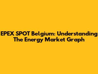 EPEX SPOT Belgium: Understanding The Energy Market Graph