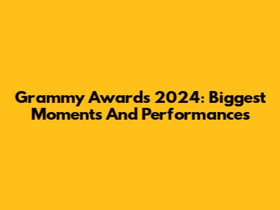 Grammy Awards 2024: Biggest Moments And Performances