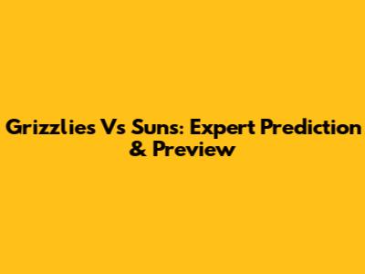 Grizzlies Vs Suns: Expert Prediction & Preview