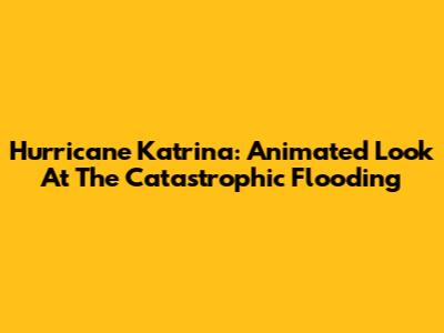 Hurricane Katrina: Animated Look At The Catastrophic Flooding