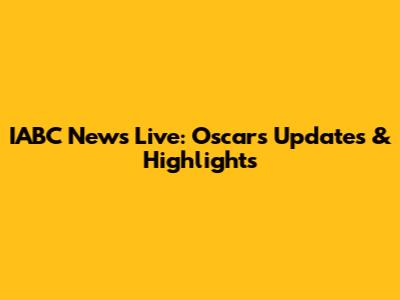 IABC News Live: Oscars Updates & Highlights