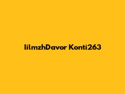 IilmzhDavor Konti263