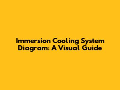 Immersion Cooling System Diagram: A Visual Guide