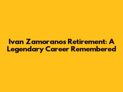 Ivan Zamorano's Retirement: A Legendary Career Remembered