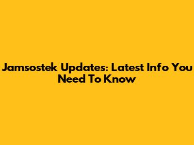 Jamsostek Updates: Latest Info You Need To Know