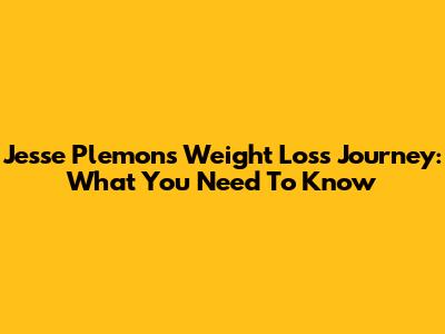 Jesse Plemons' Weight Loss Journey: What You Need To Know