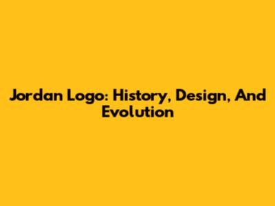 Jordan Logo: History, Design, And Evolution