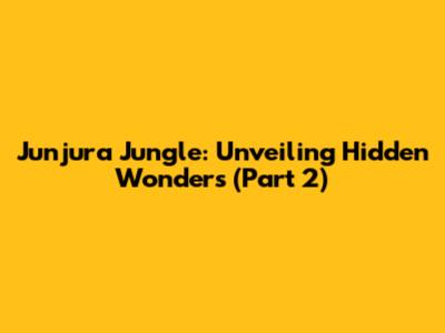 Junjura Jungle: Unveiling Hidden Wonders (Part 2)