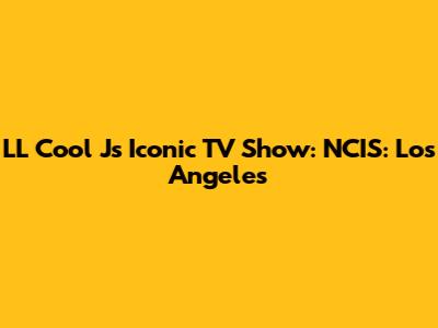 LL Cool J's Iconic TV Show: NCIS: Los Angeles
