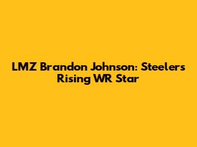LMZ Brandon Johnson: Steelers' Rising WR Star