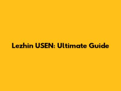 Lezhin USEN: Ultimate Guide