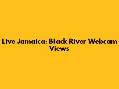 Live Jamaica: Black River Webcam Views