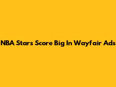 NBA Stars Score Big In Wayfair Ads