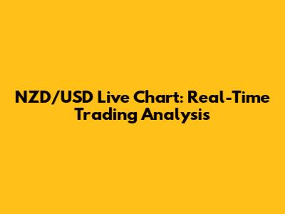 NZD/USD Live Chart: Real-Time Trading Analysis