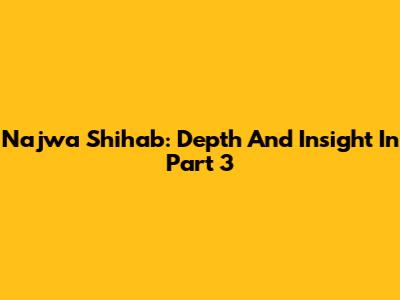 Najwa Shihab: Depth And Insight In Part 3