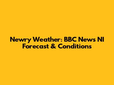 Newry Weather: BBC News NI Forecast & Conditions