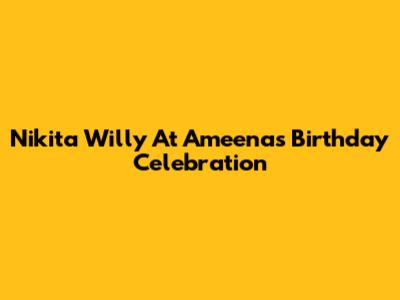 Nikita Willy At Ameena's Birthday Celebration