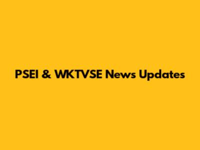 PSEI & WKTVSE News Updates