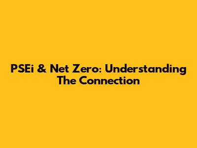 PSEi & Net Zero: Understanding The Connection