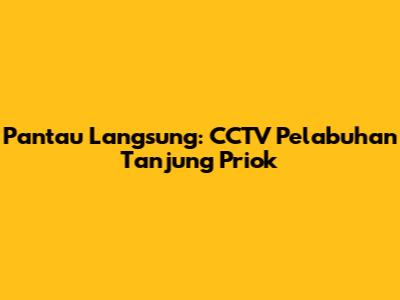 Pantau Langsung: CCTV Pelabuhan Tanjung Priok