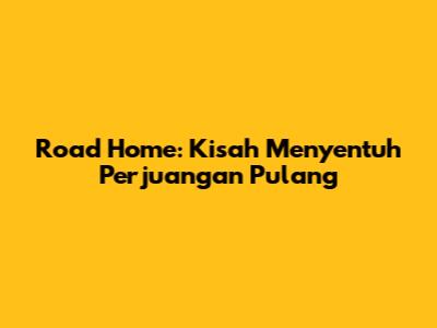 Road Home: Kisah Menyentuh Perjuangan Pulang
