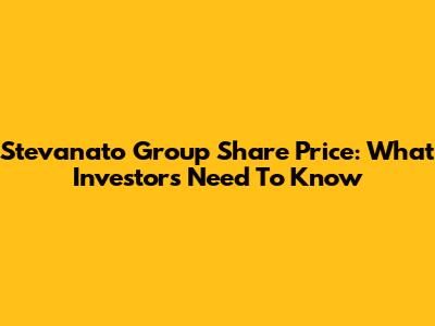 Stevanato Group Share Price: What Investors Need To Know