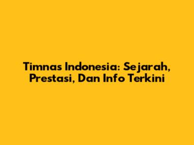 Timnas Indonesia: Sejarah, Prestasi, Dan Info Terkini