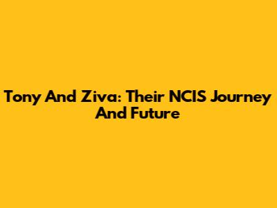 Tony And Ziva: Their NCIS Journey And Future