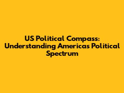 US Political Compass: Understanding America's Political Spectrum