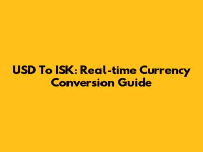 USD To ISK: Real-time Currency Conversion Guide