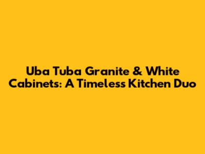 Uba Tuba Granite & White Cabinets: A Timeless Kitchen Duo