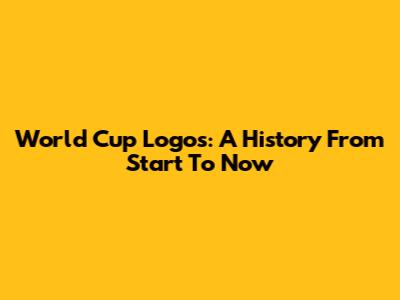 World Cup Logos: A History From Start To Now