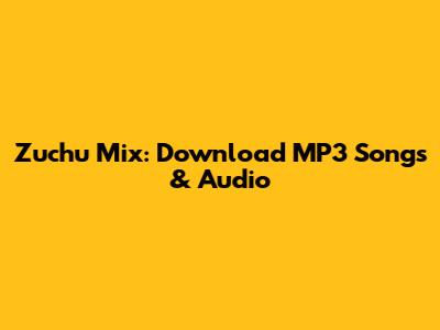 Zuchu Mix: Download MP3 Songs & Audio